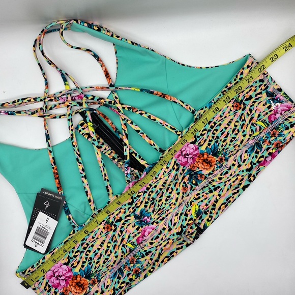 Torrid Women’s Plus Size Jungle Floral Zip Front Sports Bra Size 1X 3X 4X 5X - Picture 13 of 14